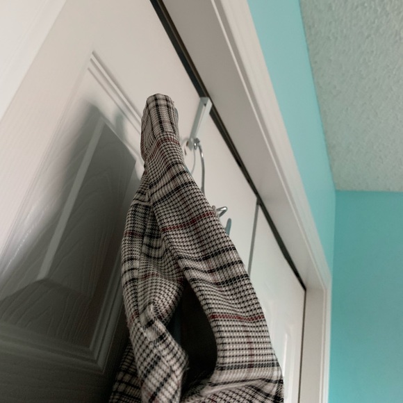 Top Man Plaid Straight Leg Dress Pants (unisex) - Picture 5 of 12